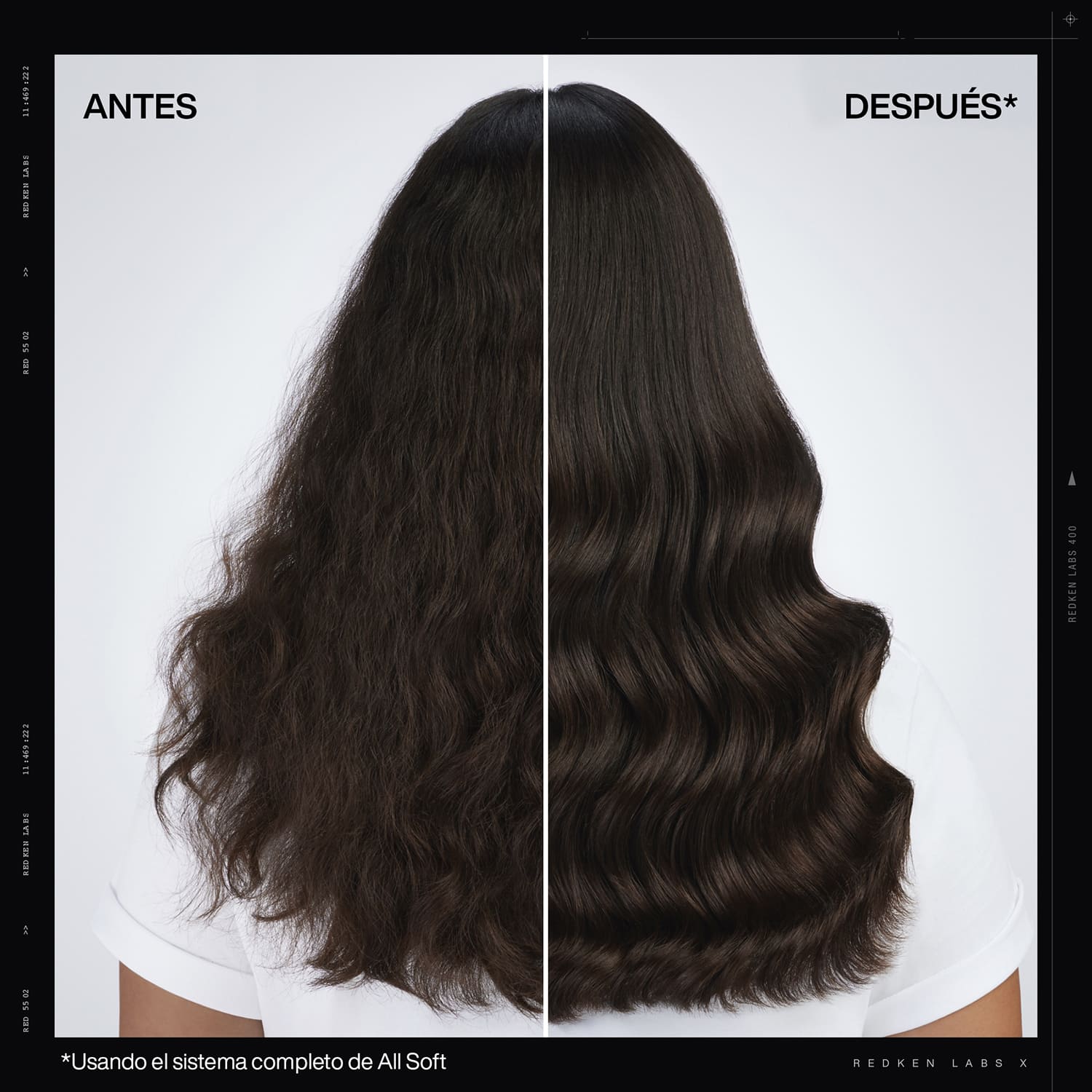 Antes y después cabello ondulado